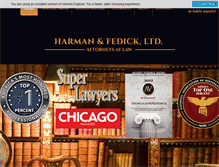 Tablet Screenshot of harmlaw.com